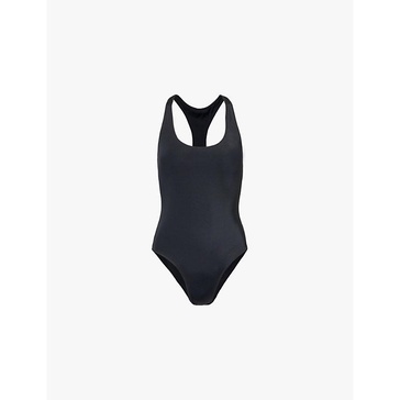 Scoop-neck racer back swimsuit