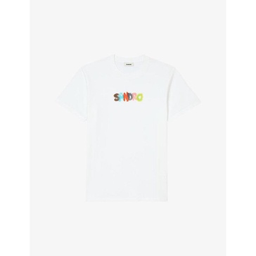 logo-print jersey T-shirt