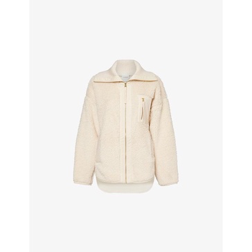 Myla contrast-trim fleece jacket