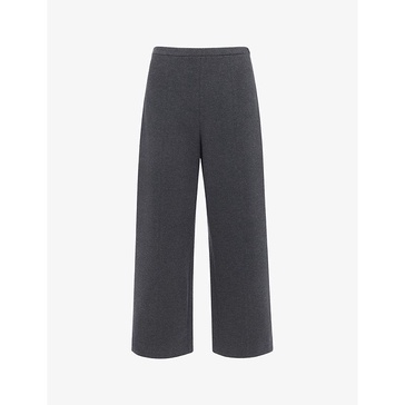 Camilla wide-leg high-rise stretch-woven trousers