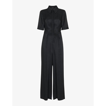 Edina collar satin jumpsuit