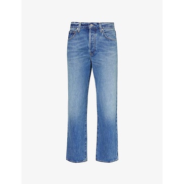 Hayden straight-leg baggy-fit recycled-denim jeans