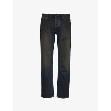 Lou regular-fit straight-leg stretch-denim jeans