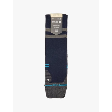 Franchise crew-length striped stretch-woven socks