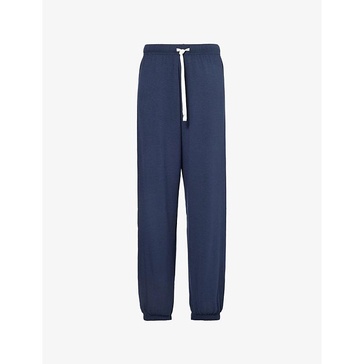 Oversized stretch-jersey fleece jogging bottoms