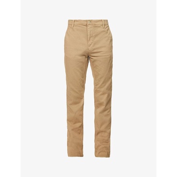 Easy Alvin regular-fit tapered organic stretch-cotton twill trousers