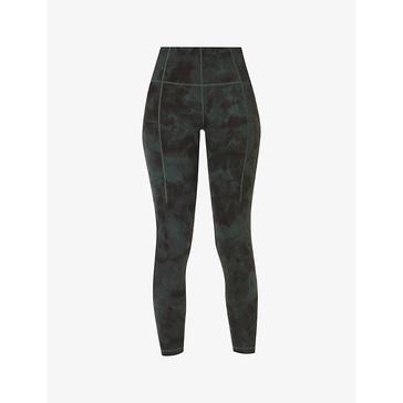 Super Soft abstract-print stretch-woven leggings