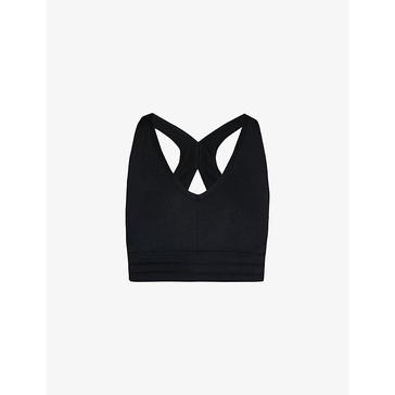 Gaia stretch-woven yoga bra