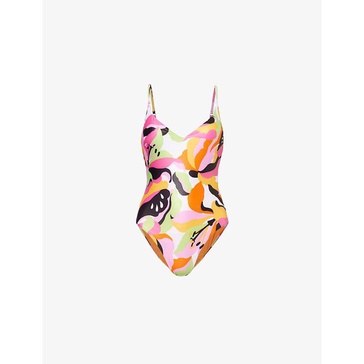 Rio floral-print stretch-recycled polyester swimsuit