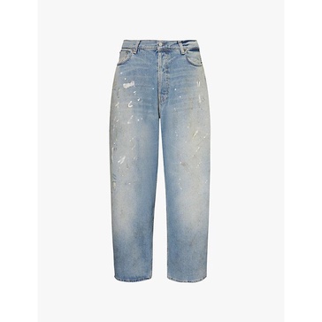 2023M wide-leg baggy-fit denim jeans