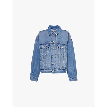 90s relaxed-fit cotton-blend denim jacket