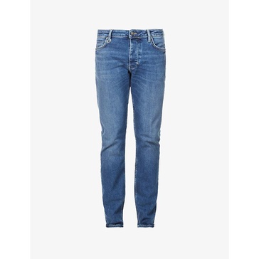 Lou slim-fit straight cotton-blend jeans