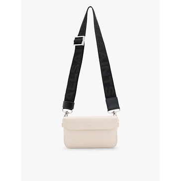 Zoe logo-debossed leather cross-body bag