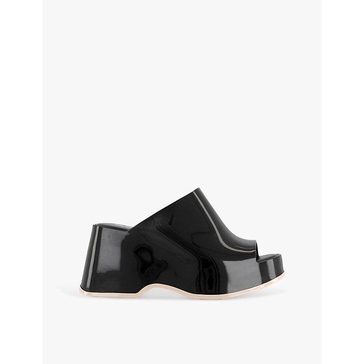 Patty PVC heeled mules