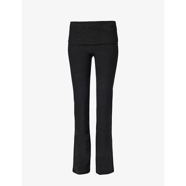 Alosoft high-rise flared-leg stretch-woven bootcut leggings