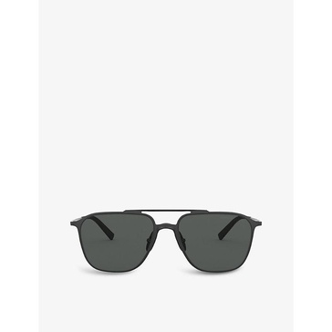 AR6110 58 steel square-frame sunglasses