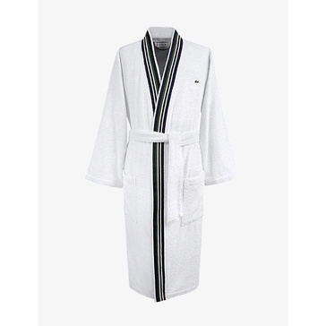 Club self-tie organic cotton dressing gown