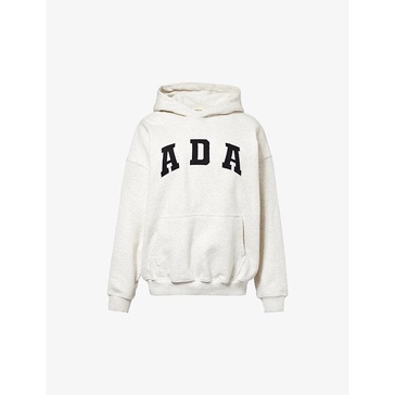 Logo-embroidered relaxed-fit cotton-jersey hoody