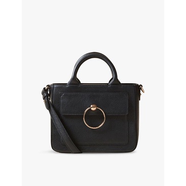 Anouck small ring-embellished leather shoulder bag