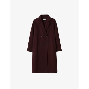 Galant double-breasted wool-blend coat