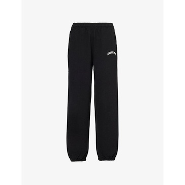 Straight-leg organic cotton-jersey jogging bottoms