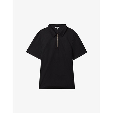 Floyd half zip-fastened knitted polo shirt