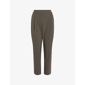 Aleida straight-leg high-rise stretch recycled-polyester trousers