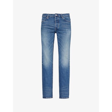 Lou slim-fit tapered-leg stretch-denim jeans