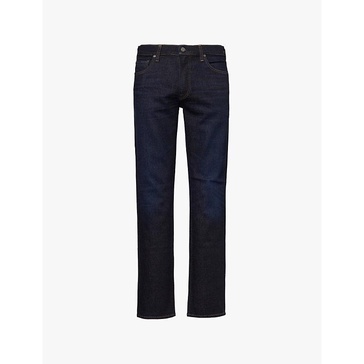 Gage regular-fit straight-leg mid-rise stretch-denim and cashmere jeans