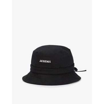 Le Bob Gadjo metallic-plaque cotton bucket hat