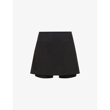 Get Moving mid-rise stretch-woven skort