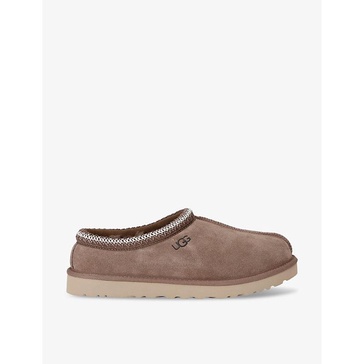 Tasman shearling-lined suede slippers