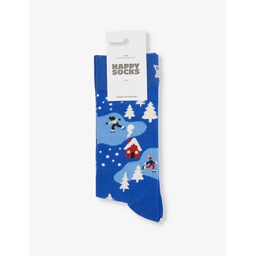 Winter Night cotton-blend socks