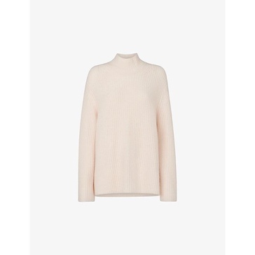 Ribbed relaxed-fit wool-blend jumper