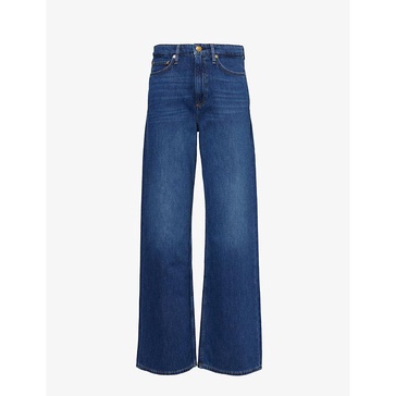 Logan wide-leg mid-rise denim jeans