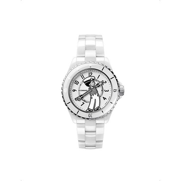 H7481 Mademoiselle J12 La Pausa stainless-steel and ceramic automatic watch