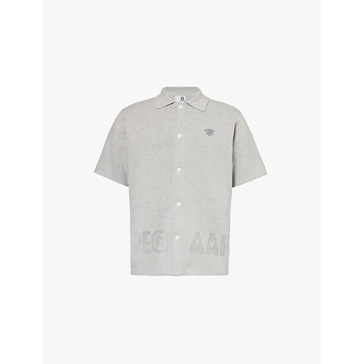 Logo-appliqué short-sleeve cotton-knit polo shirt