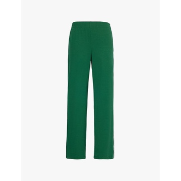 Max Rigor contrast-trim relaxed-fit stretch-woven trousers