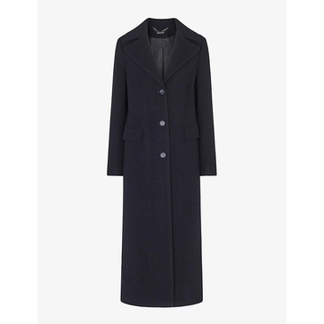 Amalia single-breasted wool-blend coat