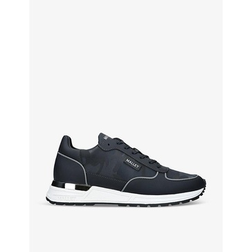 Popham Lite leather and mesh low-top trainers