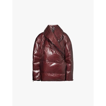 Cocoon shell-down puffer coat