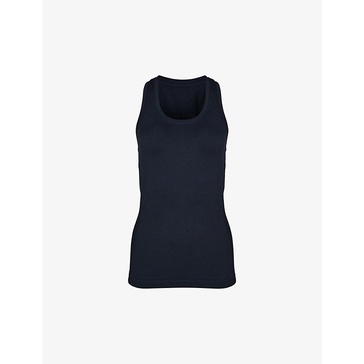 Athlete seamless stretch-jersey vest top