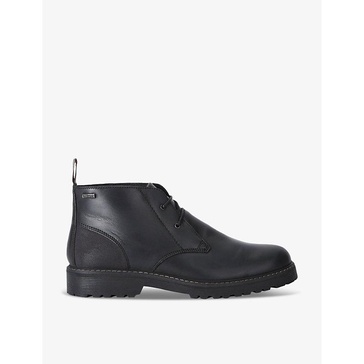 Maxwell branded leather ankle boots