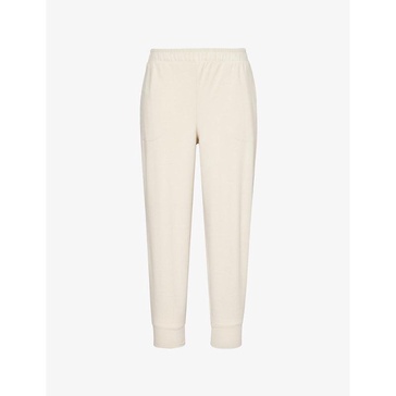 "Brushed 25"" slim-cuff stretch-woven jogging bottoms"