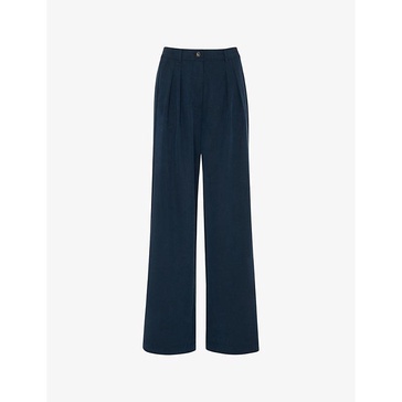 Joss regular-fit high-rise tailored woven trousers