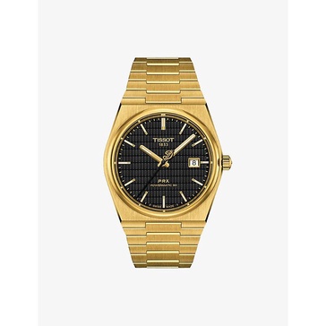 PRX yellow gold-plated stainless-steel automatic watch