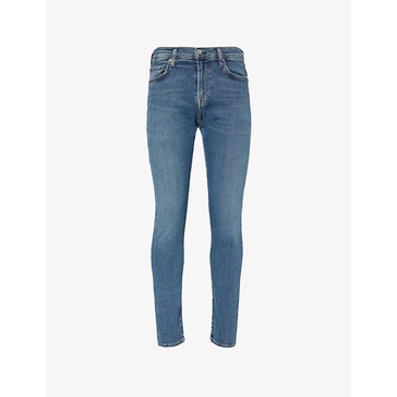 London tapered stretch-denim jeans