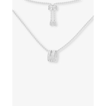 Monaco sterling-silver and zirconia pendant necklace