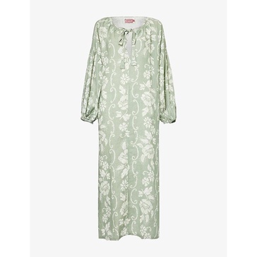 Dorothea relaxed-fit linen kaftan