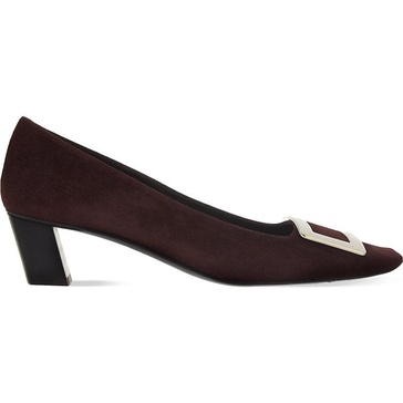 Belle Vivier suede courts